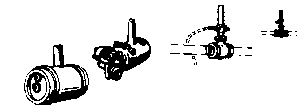 Steam Loco Air Brake Set (Brass Castings) -- For Single Phase Air Pumps