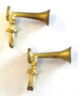 Nathan KS-1 15" Single Air Horn -- Brass pkg(2)