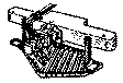 Steam Loco Pilot (Brass Casting) -- Boiler Tube Style w/Dummy Knuckle Coupler & Hoses