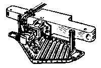 Steam Loco Pilot (Brass Casting) -- Boiler Tube Style w/Dummy Knuckle Coupler & Hoses