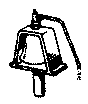 Bells for Diesel Locos (Brass Castings) -- Hood/Switcher Unit Style in Bracket