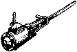 Steam Loco Power Reverse (Brass Casting) -- Ragonnett B-1 Rear Lever