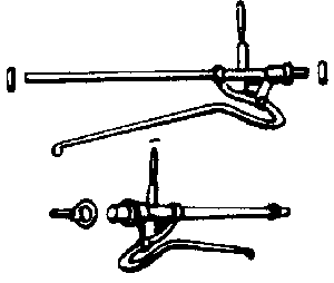 Mail Catcher Arm (Brass Casting) -- For RPO Cars pkg(2)
