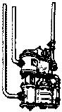 Steam Loco Air Compressor (Brass Casting) -- Cross Compound w/Remote Strainer