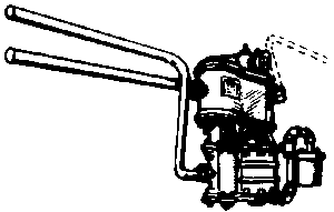 Steam Loco Air Compressor (Brass Casting) -- Cross Compound Standard Strainer w/Pipes