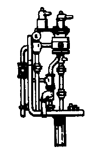 Steam Loco Air Brake Stands (Brass Casting) -- Standard Style
