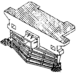 Steam Loco Pilot (Brass Casting) -- PRR Slatted Style w/Steps