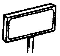 Diesel Numberboards (Brass Castings) pkg(2) -- 3 Character