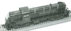 PRR Induction Phone Antenna Supports for Diesels (Brass Castings, less wire) -- ALCO RS-3