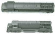 PRR Induction Phone Antenna Supports for Diesels (Brass Castings, less wire) -- GE U25B