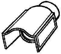 Headlight for GE 44-Tonner Diesel (Brass Casting) -- Visor Style