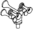 Nathan Diesel Air Horn (Brass Casting) -- 5-Chime P5