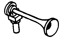 Nathan Diesel Air Horn (Brass Casting) -- KS-1 Single-Chime pkg(2)