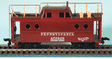Caboose Antenna Supports -- N5 Stand & Receiver (brass)