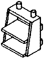 Cabin Car (Caboose) Steps pkg(4) -- Pennsylvania Railroad