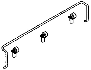 Coupler Lift Bar w/Stanchions