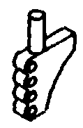 Steam Loco Piping Brackets (Brass Castings - Cored for .020" Wire) -- Four-Hole Style