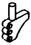 Steam Loco Piping Brackets (Brass Castings - Cored for .020" Wire) -- Three-Hole Style pkg(6)