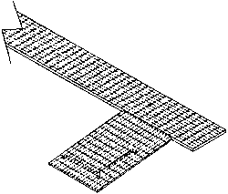 Styrene Roof Walks -- 2 Walks & 4 Laterals