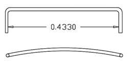 Grabs for EMD FT & F-Unit Diesels pkg(12) .012" Wire -- Roof Window Grabs