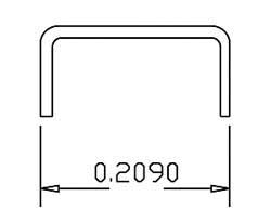 Grab Irons (.012" Wire) -- Scale 18" Straight - pkg(20)