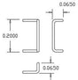 Grab Irons (.012" Wire) -- Drop Style pkg(20)