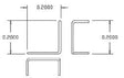 Grab Irons (.012" Wire) -- Roof Corner Grabs pkg(12)