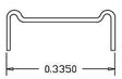 Grab Irons (.012" Wire) -- Ladder Grabs pkg(12)
