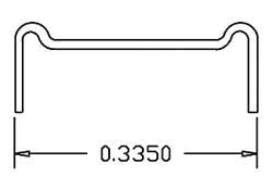 Grab Irons (.012" Wire) -- Ladder Grabs pkg(12)