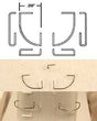 Grab Irons for RS Diesels -- Corner pkg(8)