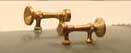 Air Horns (Unpainted Brass Casting) -- Leslie A-200 Standard for F Units (1 Pair)