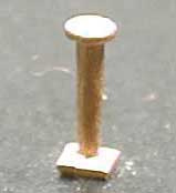 Diesel Radio Antenna (Unpainted Brass Castings) pkg(2) -- Western Pacific Style Firecracker