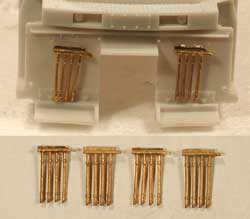 4-Line MU Cables -- Unpainted Brass Castings  2 Pair