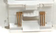MU Hoses (Unpainted Brass Casting) -- 3-Hose Cluster 2 Pair