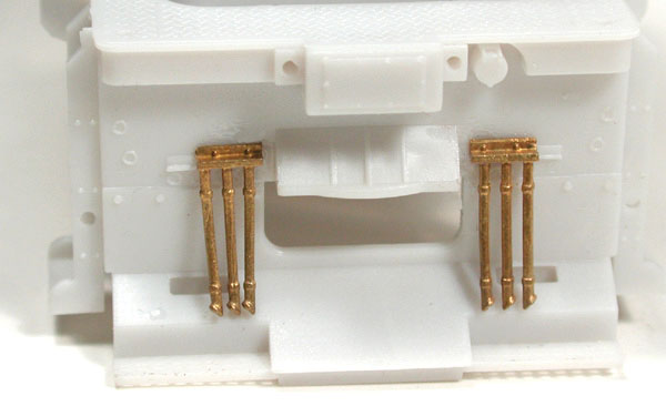 MU Hoses (Unpainted Brass Casting) -- 3-Hose Cluster 2 Pair