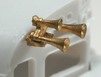Air Horns (Unpainted Brass Casting) -- Leslie S-3L, 3-Chime