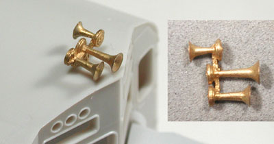 Air Horn (Unpainted Brass Casting) -- Nathan 3-Chime M3HR