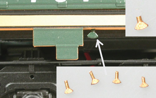 Cab Ground Light -- Unpainted Brass Casting pkg(4)