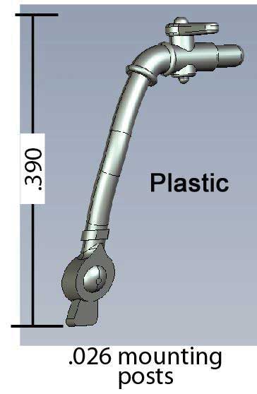 Locomotive Air Hose - Plastic -- pkg(2)