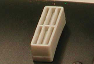 Square Diesel Exhaust Stack -- Plastic pkg(2)