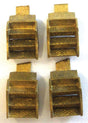 Straight-Sided Passenger Car Steps -- Brass pkg(4)