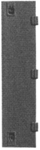EMD Engine Compartment Doors -- 18 x 78", Latched