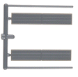 Radiator Grilles -- Farr Type for Southern Pacific EMD SD39 pkg(2)