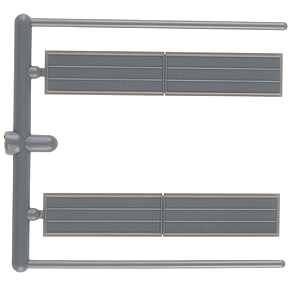 Radiator Grilles -- Farr Type for Southern Pacific EMD SD39 pkg(2)