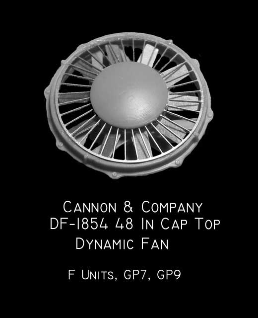 48" Cap-Top Dynamic Brake Fan -- For First Generation EMD Diesels pkg(2)-2