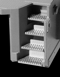 Engine Step Set (Photo-Etched Brass) -- For Athearn SD70/75 w/4 Steps