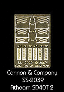Engine Step Set (Photo-Etched Brass) -- For Athearn SD40T-2