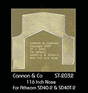 Safety Tread Kit Nose Only (Photo-Etched Brass) -- For Athearn SD40T-2 & SD40-2 w/116" Nose