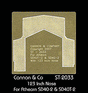 Safety Tread Kit Nose Only (Photo-Etched Brass) -- For Athearn SD40T-2 & SD40-2 (123" Nose)