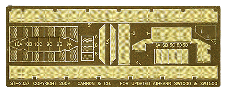 Safety Tread & Step Kit (Photo-Etched Brass) -- For 2009 Athearn SW1500 & SW1000 w/Side Handrails